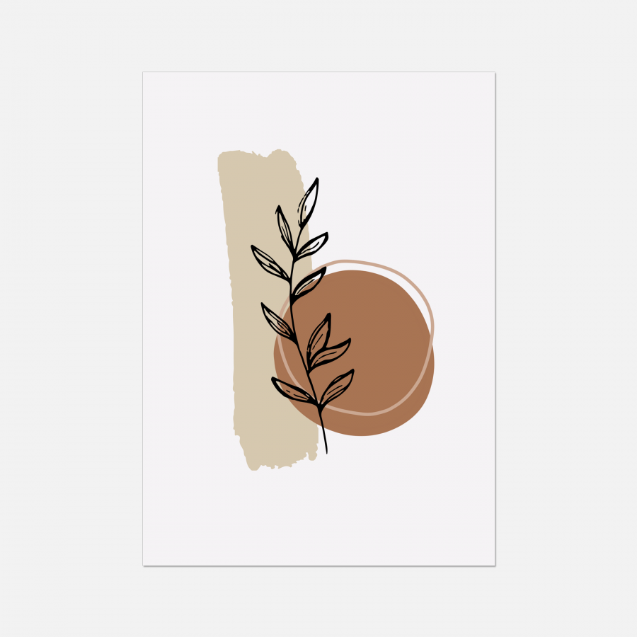 Leaf Plant Nature Home Wall Art Print Living Room Wall Decor