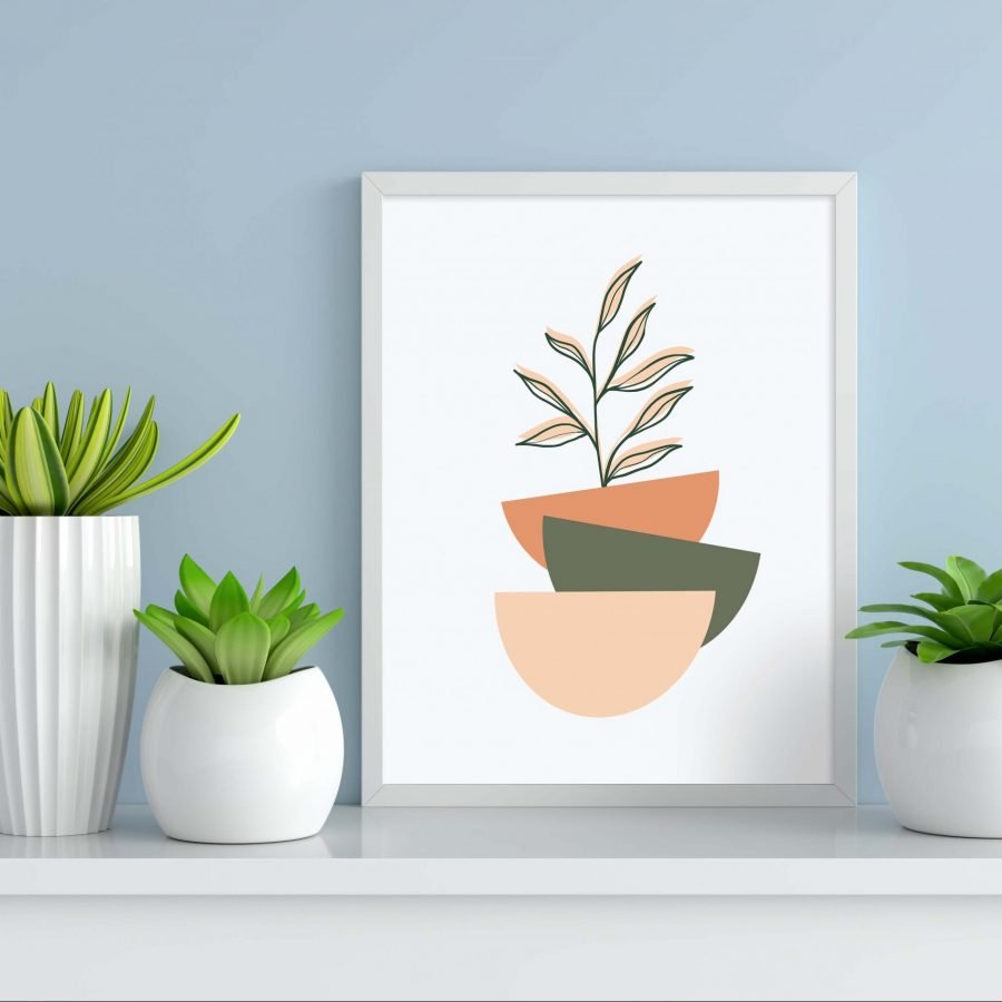 Planted Plant Pots Home & Living Wall Decoration Decor - Image 4