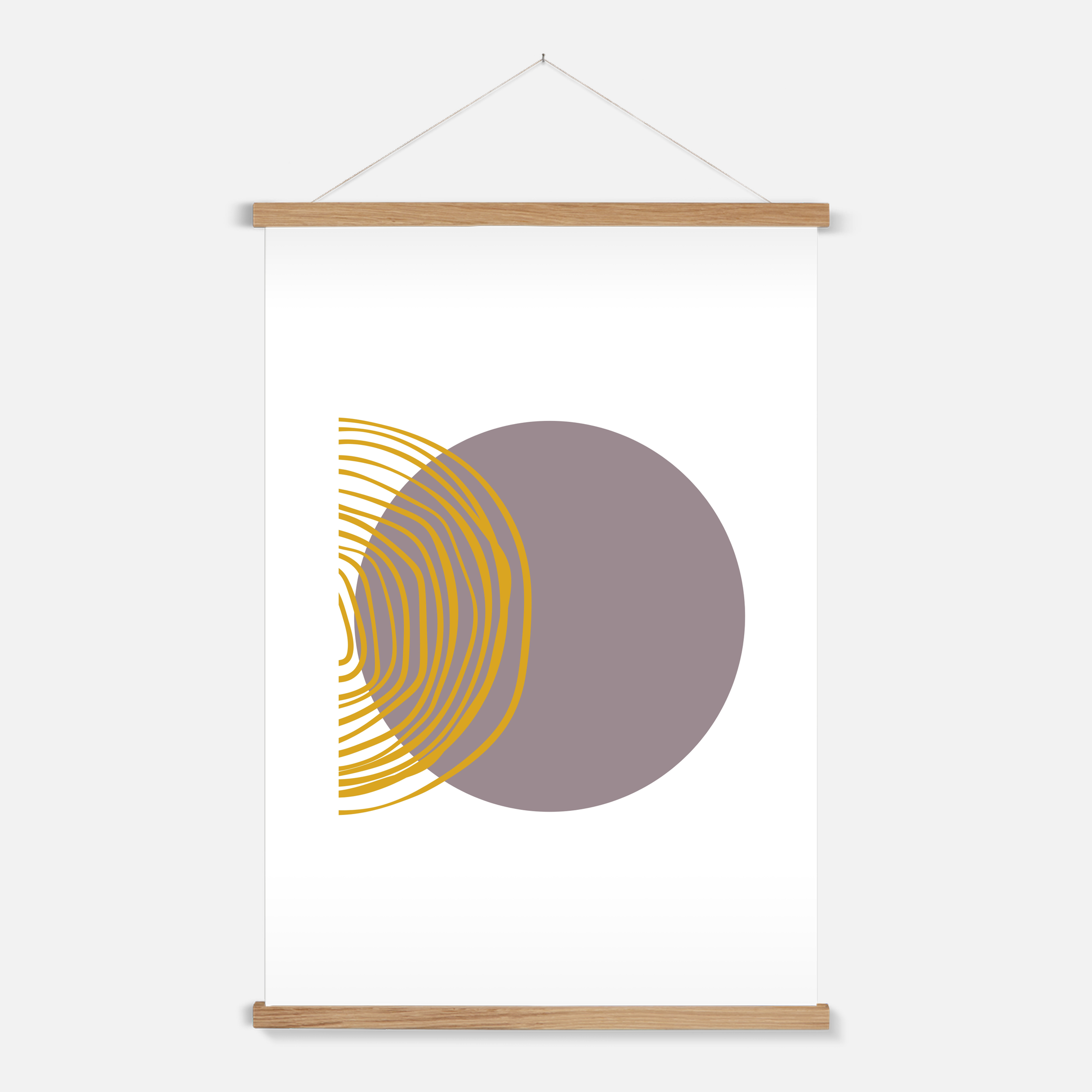 Round Curve Opposite Seasonal Abstract Wall Poster
